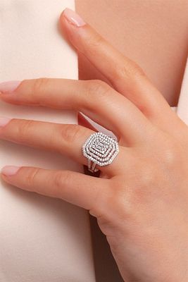 Altın Baget Yüzük ürün fotoğrafı