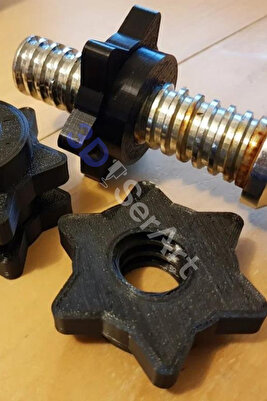 Çift Dambıl Altıgen Somun, Dambıl Çucuk Somun, Barbell Barlar Eğitim Sporları Için Spinlock Yakalar ürün fotoğrafı