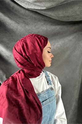 Zikzak Desen Bordo Pamuk Jakar Şal ürün fotoğrafı