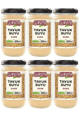 Jöle Kıvamında Tavuk Suyu Sade 320 ml 6'lı ürün fotoğrafı