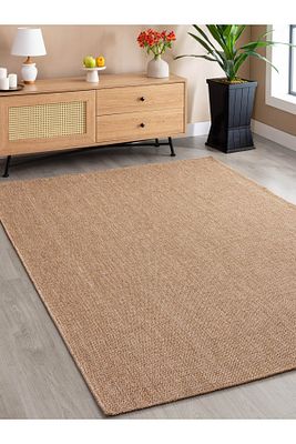 Srz-0604 Jüt Tabanlı Hasır Dokuma Örme Bohem Antialerjik Halı Kilim ürün fotoğrafı