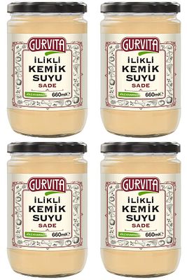 Jöle Kıvamında Ilikli Kemik Suyu Sade 660 ml 4' Lü ürün fotoğrafı