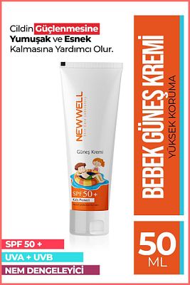 Güneş Koruyucu Çocuk Kremi Spf 50+ (50ml) ürün fotoğrafı