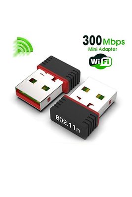 Usb Wifi Adaptörü 802.11n Anten 300 Mbps Usb Kablosuz Alıcı Dongle Ağ Kartı Masaüstü Güçlendirici ürün fotoğrafı