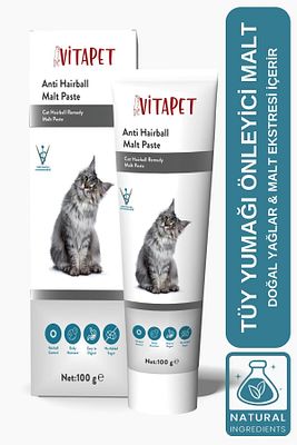 Malt Paste 100 gr Kediler Için Tüy Yumağı Önleyici Malt Macunu ürün fotoğrafı