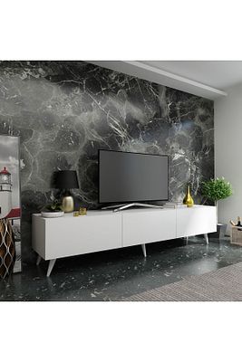 Festival Tv Ünitesi Q3017-1 Parlak Beyaz Minifiks ürün fotoğrafı