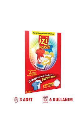 Doğal Renk Koruyucu Mendil, Doğal Renk Ayırıcı Mendil Çamaşır Makinesi Için, Yerli Üretim, 3 Adet ürün fotoğrafı