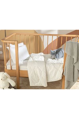 Comfy Pamuklu Bebe Yorgan Beyaz ürün fotoğrafı