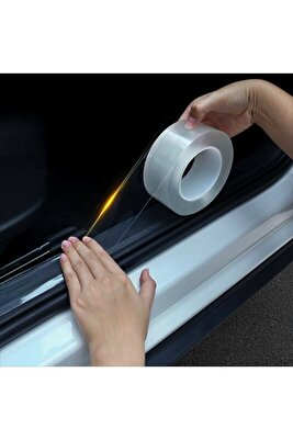 (5cmx3mt) Araç Kapı Eşik Kaput Çizik Önleyici Şeffaf Koruma Folyosu ürün fotoğrafı