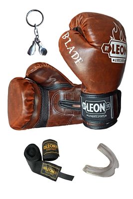 Leon Blade Training Boks, Kick Boks Ve Muay Thai Eldiveni Anahtarlık Dişlik Ve Bandaj Seti 3,5 M ürün fotoğrafı