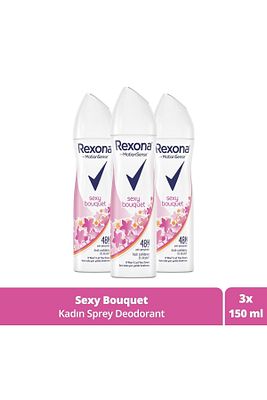 Kadın Sprey Deodorant Sexy Bouquet Ter Kokusuna Karşı Koruma 150 Ml X3 Adet ürün fotoğrafı