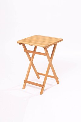 50x50 Cm Kare Ahşap Katlanır Masa ürün fotoğrafı