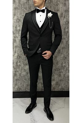 Damatlık Takım Elbise Smokin Slim Fit ürün fotoğrafı