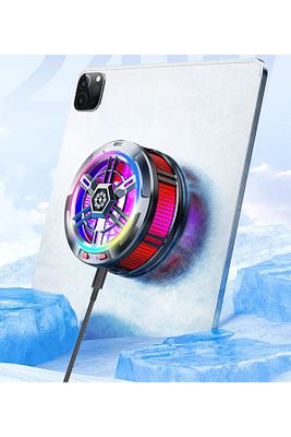 iPad Uyumlu Profesyonel Kablolu Tablet Soğutucu Fan Gamer Oyuncu Radyatör Şok Soğutma Fanı H20 ürün fotoğrafı