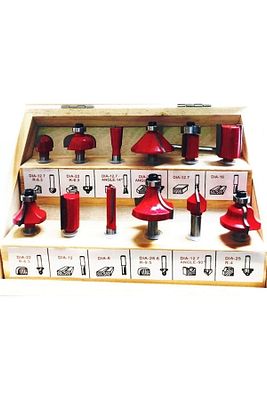 12 Parça Freze Uç Takımı Ahşap Oyma Ağaç Delme Çantalı Set 6 Mm ürün fotoğrafı