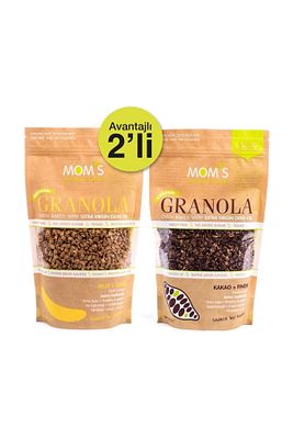 2'li Granola - Muz Ceviz 360 G - Kakao Fındık 360 G ürün fotoğrafı
