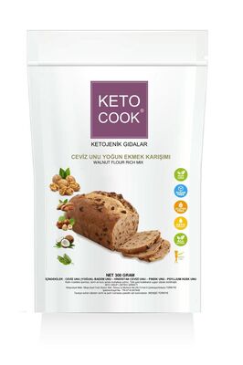 Ketojenik Ceviz Unu Yoğun Ekmek Karışımı ( Walnut Based Ketogenic Bread Flour ) 300 gram ürün fotoğrafı