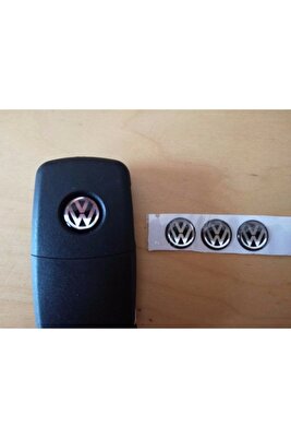 12 Mm Vw Caddy Tiguan Amarok 2 Adet Araç Anahtar Logo Amblemi ürün fotoğrafı