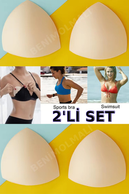 Sütyen İçi Ped Mayo Bikini Göğüs Pedi Göğüs Dolgu Göğüs Kap 2 Çift Bra Kap ürün fotoğrafı