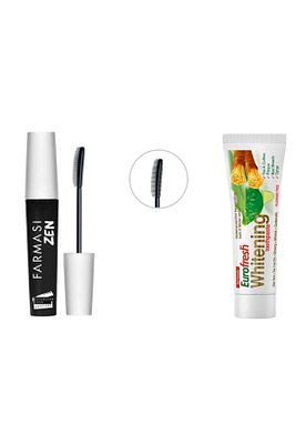 Zen Maskara Eurofresh Aloe Veralı Misvaklı Beyazlatıcı Diş Macunu 112 gr ürün fotoğrafı