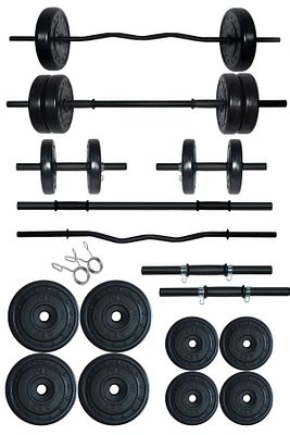38 kg Z Barlı Halter Seti ve Dambıl Seti Ağırlık Fitness Seti ürün fotoğrafı