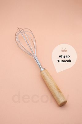 Bambu Saplı Çırpıcı, Ahşap Çırpma Teli, 25.5cm ürün fotoğrafı