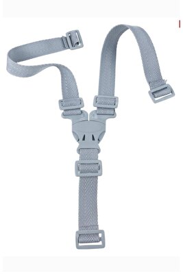 Evrensel 3 Noktalı/kollu Mama Sandalyesi , Birçok Puset Için Emniyet Kemeri Gri(60 CM) ürün fotoğrafı