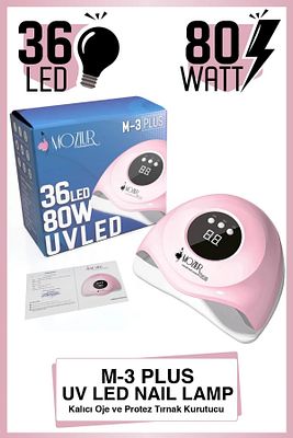 M-3 Plus 36 Led 80w Uv Led Kalıcı Oje Ve Protez Tırnak Kurutucu ürün fotoğrafı