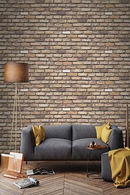 9030 Taş Tuğla Desen Duvar Kağıdı 5,33 M² ürün fotoğrafı