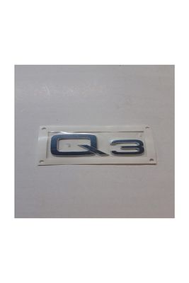 Audi Q3 Arka Bagaj Yazısı Krom ürün fotoğrafı