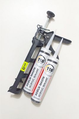 2 Adet Beyaz Silikonize Mastik / Çekomastik 2x480gr. Silikon Tabancası ürün fotoğrafı