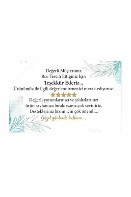 Teşekkür Kartı 100 Adet 5x8 Cm Yorum Kartı ürün fotoğrafı