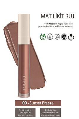 Mat Likit Ruj - 03 Sunset Breeze 4 ml 8690131775162 ürün fotoğrafı