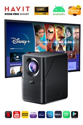 PJ216 Pro Smart Android Projeksiyon Cihazı - 1080p ürün fotoğrafı