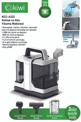 Kcc-4322 Koltuk Ve Halı Yıkama Makinesi Beyaz ürün fotoğrafı