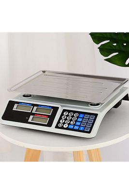 40 Kg Şarjlı Elektronik Dijital Hassas Mutfak Manav Bakkal Kasap Terazisi Çukur Kefeli ürün fotoğrafı