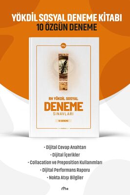 10 Adet Yökdil Sosyal Denemeleri - Açıklamalı Cevap Anahtarı - Performans Raporlu Uygulama Desteği ürün fotoğrafı