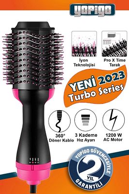 New Pro Model - 1200w Series Saç Kurutma Saç Şekillendirici Düzleştirici Fön Tarağı Tarak Fırça ürün fotoğrafı