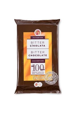 Bitter Kuvertür Çikolata 2.5 Kg Alt 544 ürün fotoğrafı