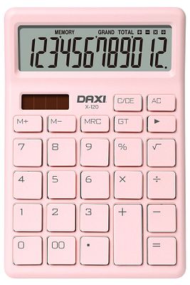 X-120 PASTEL PEMBE 12 HANELİ HESAP MAKİNESİ ürün fotoğrafı