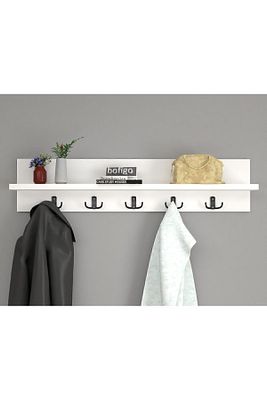 Portmanto Duvar Askılığı Elbise Askılığı Beyaz 80 Cm ürün fotoğrafı