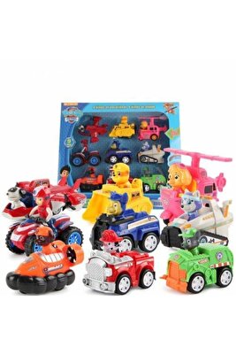 Paw Patrol 9 Araçlı 9 Figürlü Paw Patrol Seti Paw Patrol 9 Araçlı 9 Figürlü Paw Patrol Seti ürün fotoğrafı