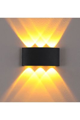 1. Sınıf Çift Yönlü Amber Dekoratif Led Aplik Iç Dış Mekan Bahçe Teras Balkon Duvar Aplik ürün fotoğrafı