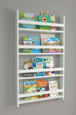 4 Raflı 120 X 74 Cm Montessori Kitaplık Eğitici Çocuk Kitaplığı Beyaz ürün fotoğrafı