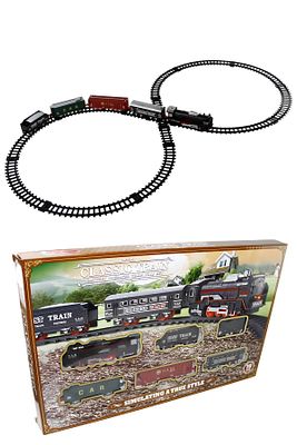 Oyuncak 19 Parça Sesli Ve Işıklı Klasik Tren Seti 91 Cm 3 Farklı Ray Modeli Pilli Tren ürün fotoğrafı