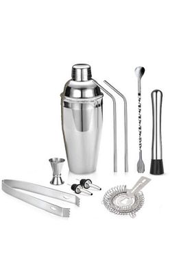 10 Parça Çok Avantajlı Kokteyl Seti 750 ml Shaker ürün fotoğrafı