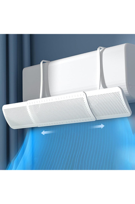 Delikli Ayarlanabilir Klima Hava Yönlendirici Klima Aparatı Klima Siperliği 56-92 CM Ayarlanabilir ürün fotoğrafı