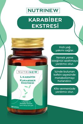 Karabiber Extreli L-karnitin 30 Kapsül ürün fotoğrafı