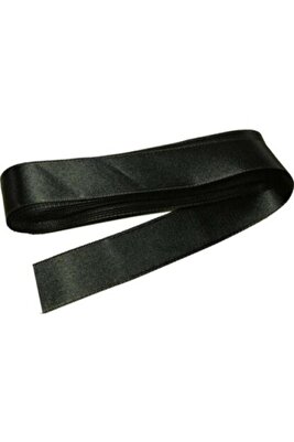 Siyah Saten Kurdela 3cm 10m Saten Kurdele Şerit – 3cm Saten Kurdela – Kurdele – Kurdele ürün fotoğrafı