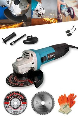 Ws 1000 W 115 Mm Spiral Avuç Kesme Ve Taşlama Makinesi Inox Ve Sunta Kesme Setli ürün fotoğrafı